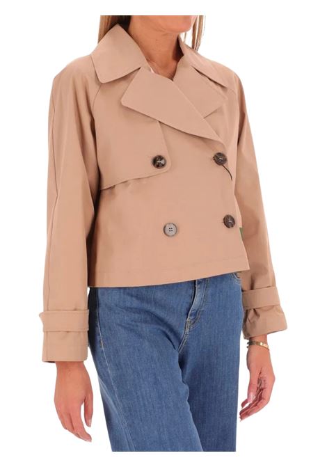 emme marella trench corto in gabardine di cotone stretch antigoccia Emme Marella | AFELIO002